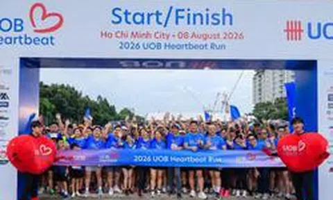 Giải chạy bộ UOB Heartbeat Run 2026 gây quỹ hơn 950 triệu đồng nhằm mở rộng cơ hội học tập số cho trẻ em có hoàn cảnh khó khăn
