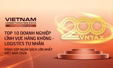Công bố Top 10 doanh nghiệp tư nhân lĩnh vực hàng không - logistics đóng góp ngân sách lớn nhất Việt Nam 2026: Vietjet Air, Gemadept dẫn đầu