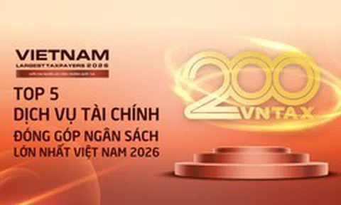 Công bố Top 5 doanh nghiệp dịch vụ tài chính nộp ngân sách lớn nhất Việt Nam 2026: F88 nộp gần 500 tỷ, EVF tăng mạnh nhất nhóm