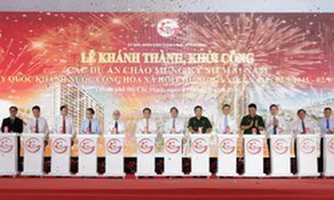 TPHCM khởi công, khánh thành 11 dự án trọng điểm chào mừng Quốc khánh 2/9