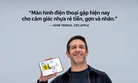 CEO Apple tung đòn về phía Android: “Màn hình điện thoại gập hiện nay cho cảm giác nhựa rẻ tiền, gợn và nhăn”