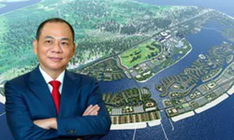 Tỷ phú Phạm Nhật Vượng đang cho gần 9.000 người, hơn 2.000 máy móc thi công xuyên ngày đêm tại siêu dự án 18 tỷ USD