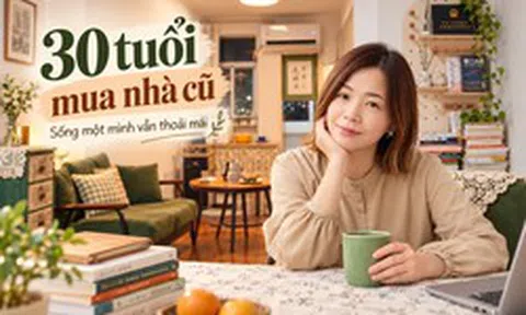 30 tuổi mua căn hộ cũ 67m², 31 tuổi bắt đầu lại sự nghiệp: Cô gái sống một mình 5 năm và biến phòng khách thành nơi không ai ngờ tới