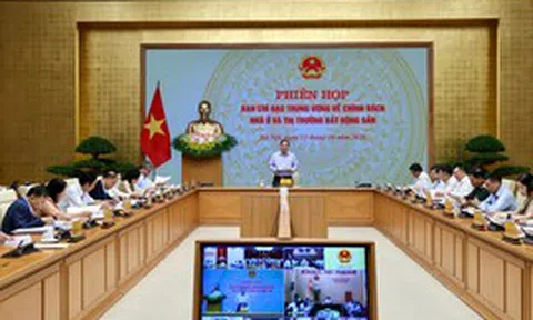 Phó Thủ tướng Thường trực Phạm Gia Túc chủ trì phiên họp Ban Chỉ đạo Trung ương về chính sách nhà ở và thị trường bất động sản
