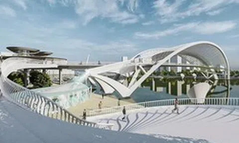 TP.HCM cấm luồng tạm thời trên sông Sài Gòn để hợp long cầu đi bộ 1.000 tỷ đồng