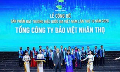 Sản phẩm của Bảo Việt Nhân thọ đạt Thương hiệu Quốc gia Việt Nam 2026: 30 năm xây dựng năng lực cạnh tranh của thương hiệu bảo hiểm Việt Nam