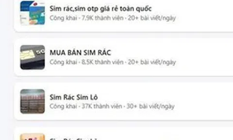 Cảnh giác trước các hội nhóm mua bán "SIM rác" trên không gian mạng