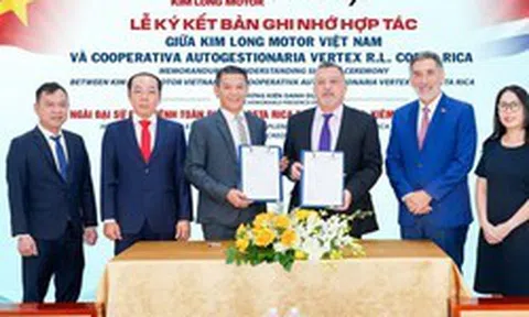 KIM LONG MOTOR hợp tác với đối tác Costa Rica, mở cơ hội đưa dòng xe Việt vào thị trường Trung Mỹ