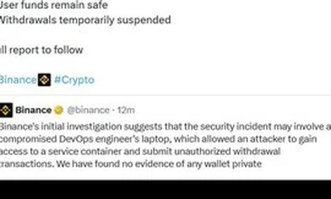 6,3 tỷ USD: Binance lần đầu công bố ước tính thiệt hại, nghi laptop của một kỹ sư bị xâm nhập, cam kết bù toàn bộ