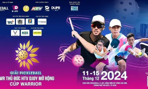 Giải pickleball PWR Thủ Đức HTV DJOY mở rộng - Cúp WARRIOR chính thức diễn ra vào tháng 12