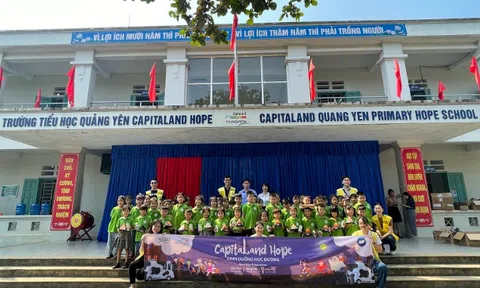 CapitaLand Development đóng góp hơn 2,8 tỷ đồng hỗ trợ dinh dưỡng học đường và nâng cấp công trình vệ sinh cho 3000 học sinh tại Việt Nam