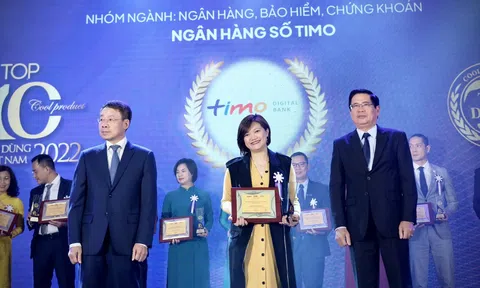 “Gói giải pháp quản lý tài chính cá nhân” của Ngân hàng số Timo được vinh danh trong TOP 10 Tin Dùng Việt Nam 2022 ngành Ngân hàng – Bảo Hiểm – Chứng Khoán